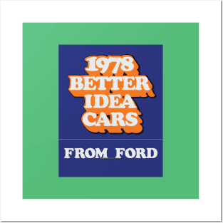 1978 Better Idea Cars from Ford | The Matchbook Covers 003 Posters and Art